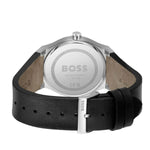 Hugo Boss Candor Black Leather Strap Watch