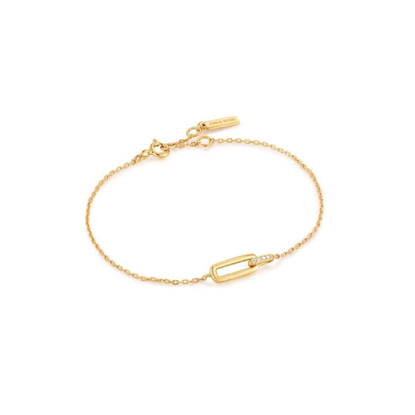 Ania Haie Gold Glam Interlock Bracelet