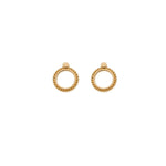 Chlobo New Moon Stud Earrings Gold