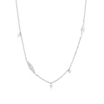 Ania Haie Silver Geometric Sparkle Chain Necklace