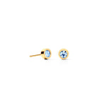 Coeur de Lion Gold Blue Crystal Earrings
