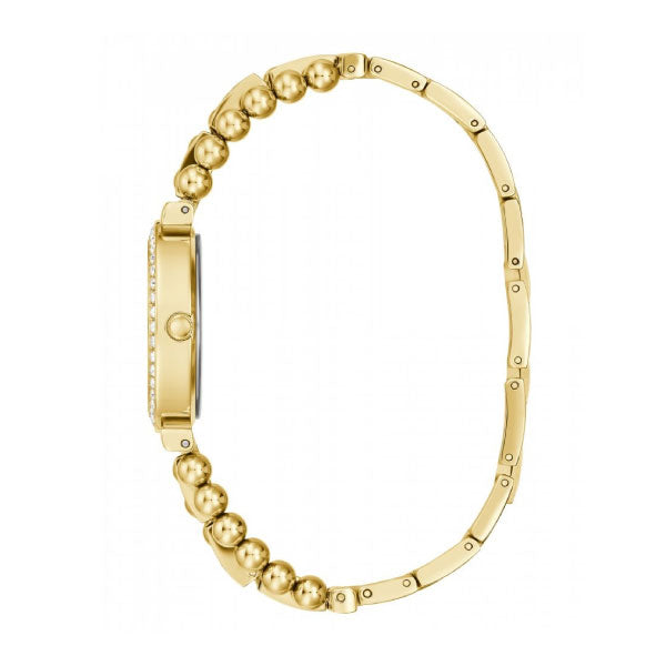 Guess Gala Diamonds Silver Dial Two Tone Steel Strap Watch for Women - GW0531L1