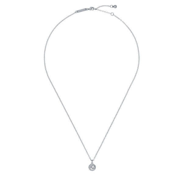 Ted Baker Soltell Solitaire Crystal Silver Necklace