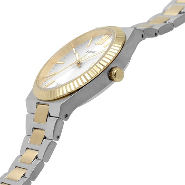 Two-Tone Stainless Steel Watch, SILVER