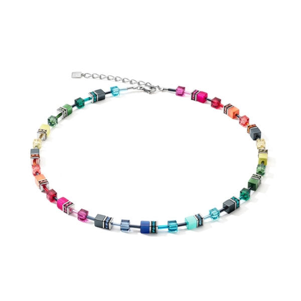 Coeur de Lion Geocube® Medium Multicolour Rainbow Necklace