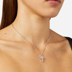 Chiara Ferragni Bold Small Cross Necklace Silver
