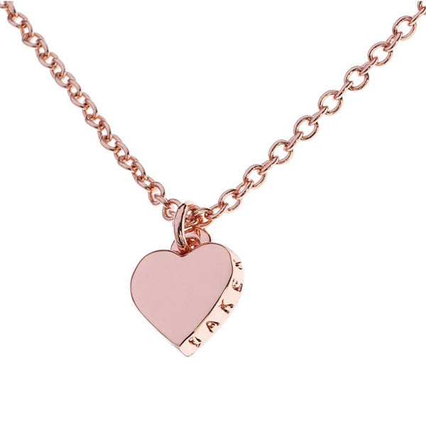 Hara Rose Gold Finish Tiny Heart Necklace – Bonds Jewellers NI