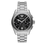 Emporio Armani Black Chronograph Stainless Steel Watch