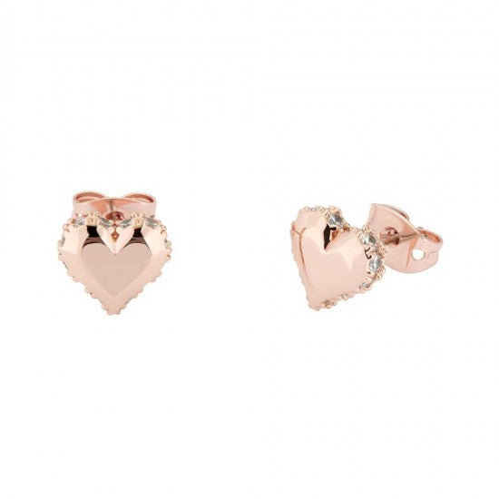 Ted Baker Sersy Rose Gold Crystal Heart Stud Earrings – Bonds Jewellers NI rose gold ted baker heart earrings