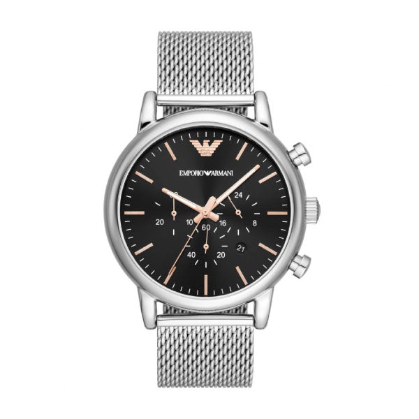 Armani mesh shop strap watch