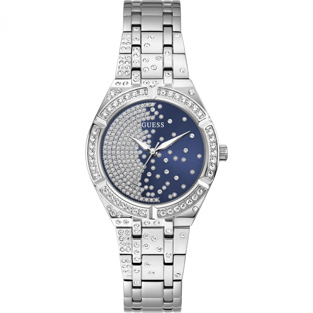 Guess Afterglow Silver Tone Watch