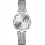 Guess Tapestry Silver Tone Watch