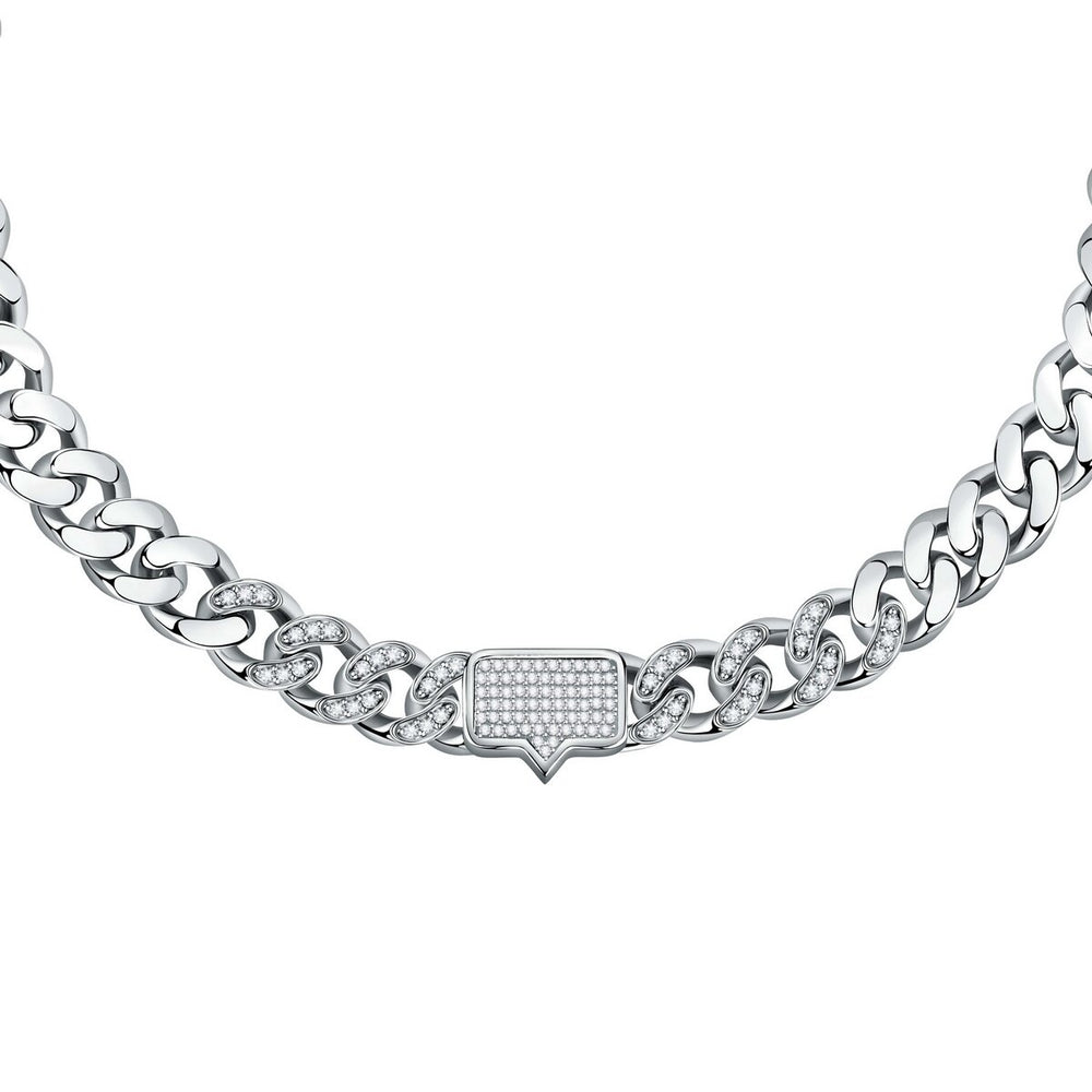 Chiara Ferragni Chain with Pave Tag Necklace