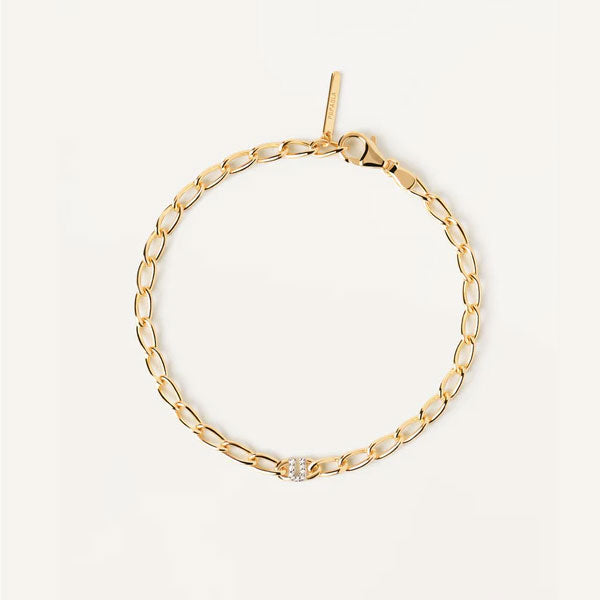 PDPAOLA YG Letter Chain Bracelet