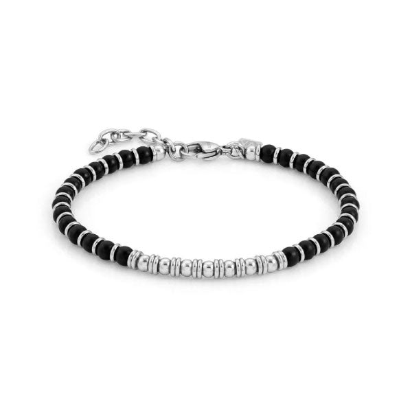 Nomination Mens Instinct Onyx Bead Bracelet