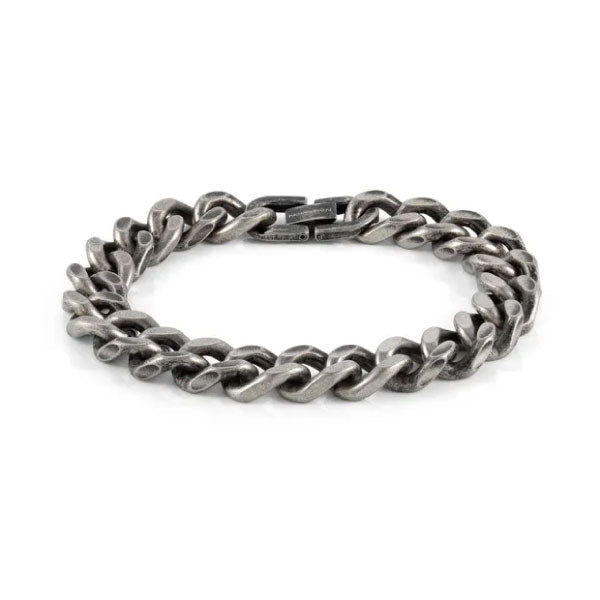 Nomination Mens Beyond Stainless Steel Vintage Black PVD Large Curb Chain Bracelet