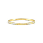 Nomination Gold Plated Pave Half Set White Cubic Zirconia Bangle