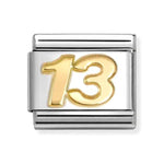 Nomination Classic Gold Number 13 Charm