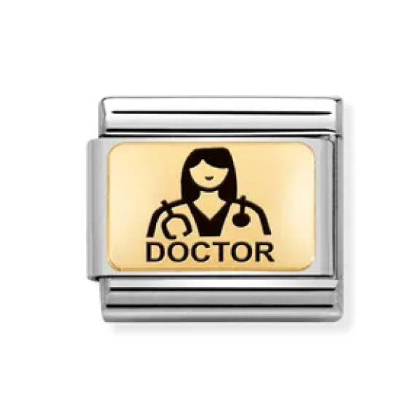 Composable Classic PLATES (IC) in steel and 18k gold Doctor (HER)