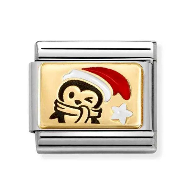 Nomination Classic Penguin With Santa Hat Charm