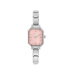 Nomination Paris Watch Rectangular Sunray Pastel Pink