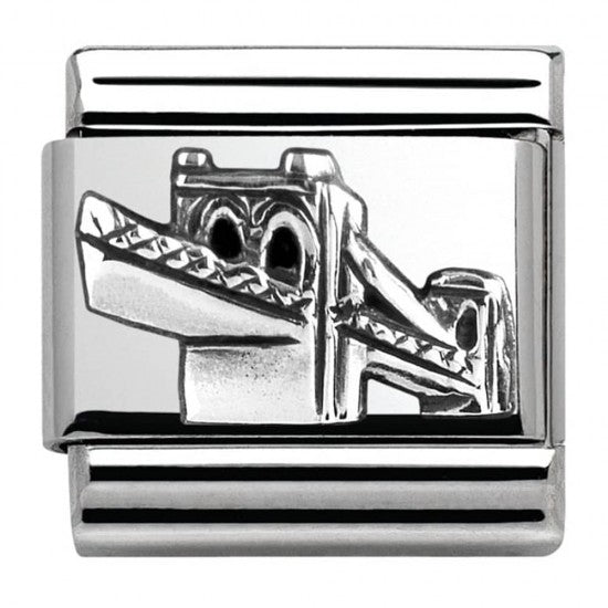 Composable Classic MONUMENTS RELIEF steel and 925 sterling silver Skyline Brooklyn (Bridge)