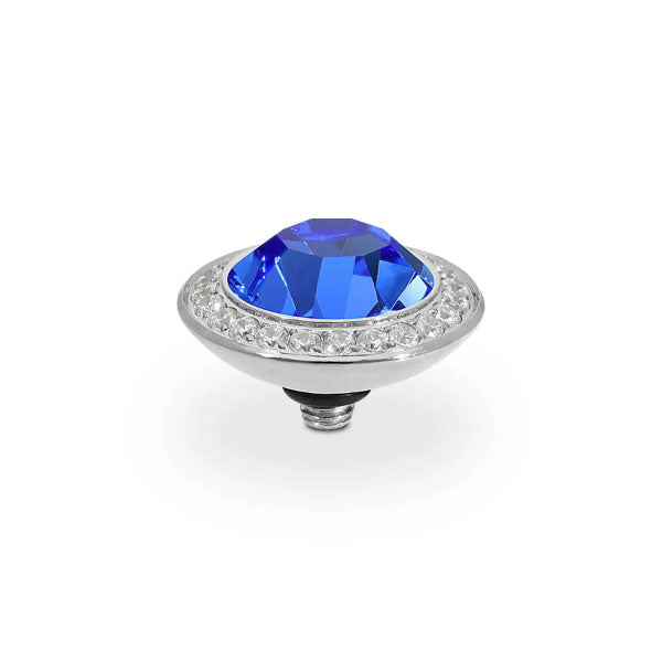 Tondo Deluxe Crystal Sapphire 13mm Silver Topper