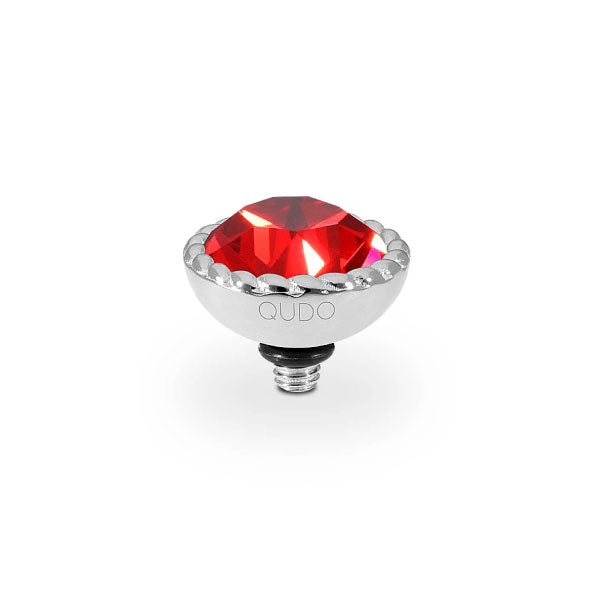Bocconi Crystal Scarlet 11mm Silver Topper