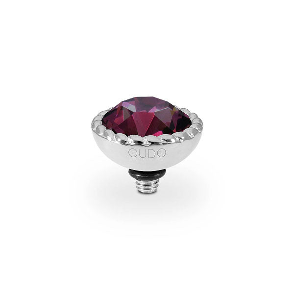 Bocconi Crystal Amethyst 11mm Silver Topper