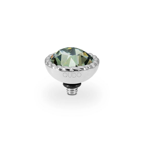 Bocconi Crystal Black Diamond 11mm Silver Topper