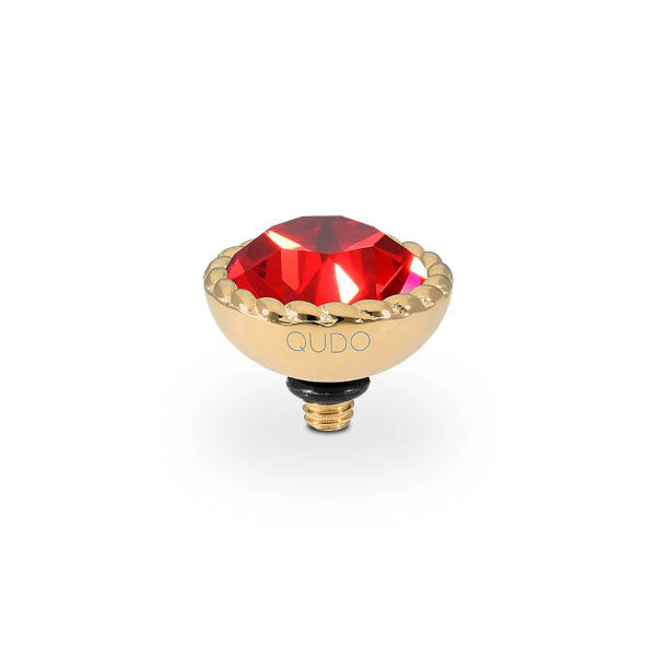 Bocconi Crystal Scarlet 11mm Gold Topper