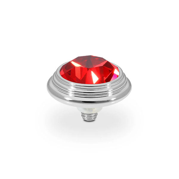 Oroli Crystal Scarlet 13mm Silver Topper