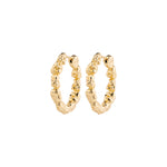 TIDE hoop earrings gold-plated