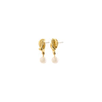 STARLIGHT pearl earrings gold-plated