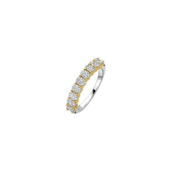 Yellow Gold Oval CZ Ring