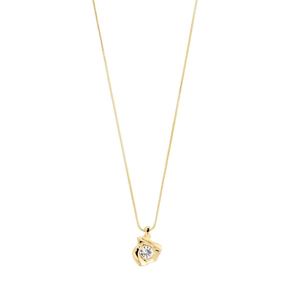 SUNSET crystal necklace gold-plated