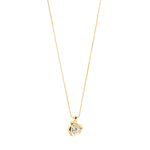 SUNSET crystal necklace gold-plated