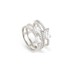 Nomination Wave Silver CZ Ring