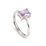 Nomination Wave Silver Purple CZ Adjustable Ring