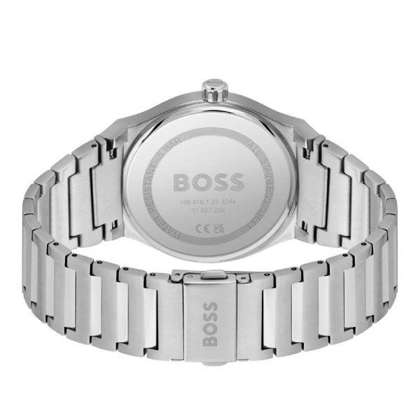 Hugo Boss Candor Green Dial Stainless Steel Watch