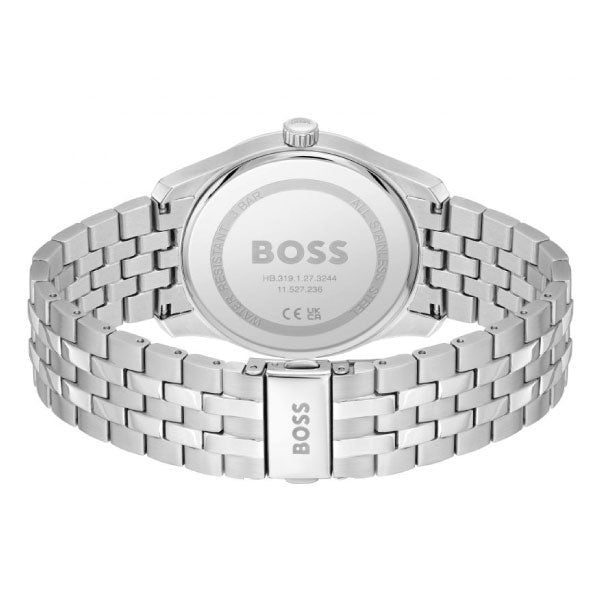 Hugo Boss Principle Black Dial Stainless Steel Watch