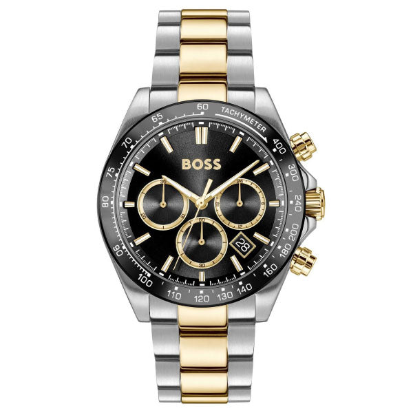 Hero 2.0 Silver and Gold Black Dial Mens Watch
