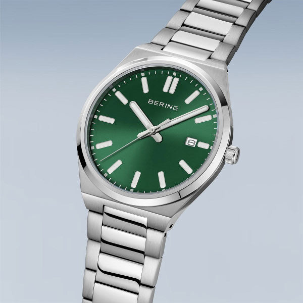 Bering Ultra Slim Gents Watch with Green Dial