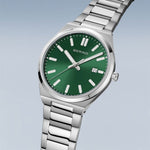 Bering Ultra Slim Gents Watch with Green Dial