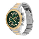Tommy Hilfiger Clark Two Tone Green Face Watch