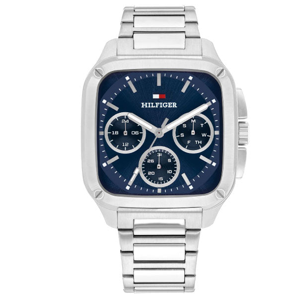 Herald Blue Dial Silver Mens Watch
