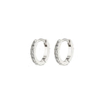 Pilgrim EBNA Mini Crystal Huggie Hoops Silver-Plated