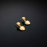 Chiara Ferragni Bold Heart Gold Earrings