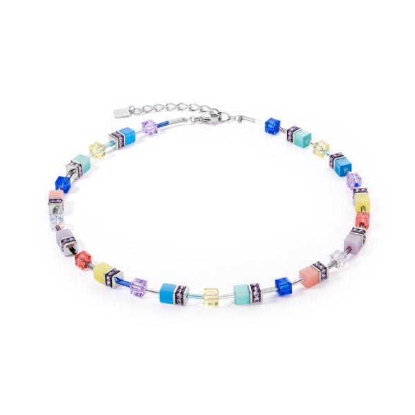 Coeur de Lion GeoCUBE® Iconic Multicolour Happiness Necklace