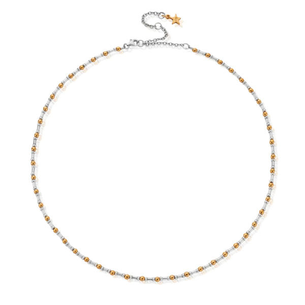 Gold and Silver Rhythm of Water Necklace